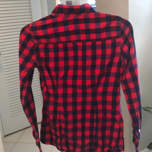 J Crew Plaid Long Sleeve Shirt - Picture 4 of 4